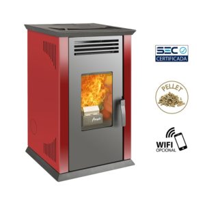 Estufa Amesti ITALY 8100 PLUS Rojo